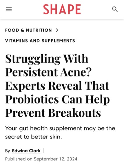 Edwina Clark byline in Shape