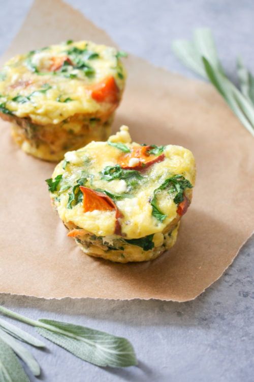 5-Ingredient Sweet Potato & Sage Egg Muffins