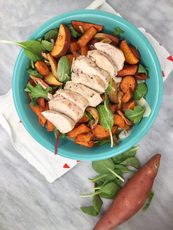 Autumn Salad with Roasted Chicken