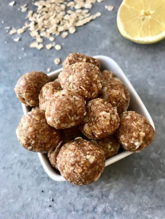 Lemon & White Chocolate Energy Bites