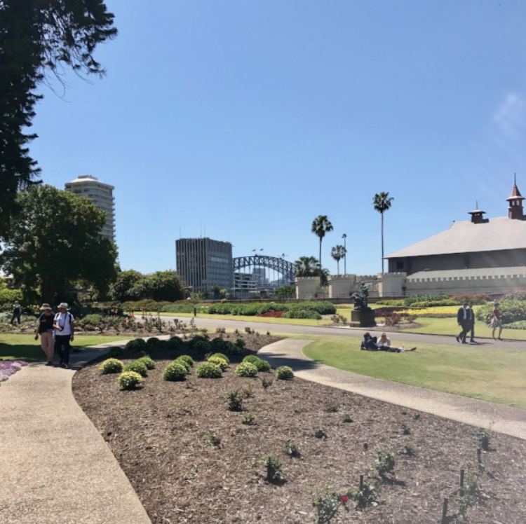 Rose Garden Pavilion in the Botanic Gardens, Sydney