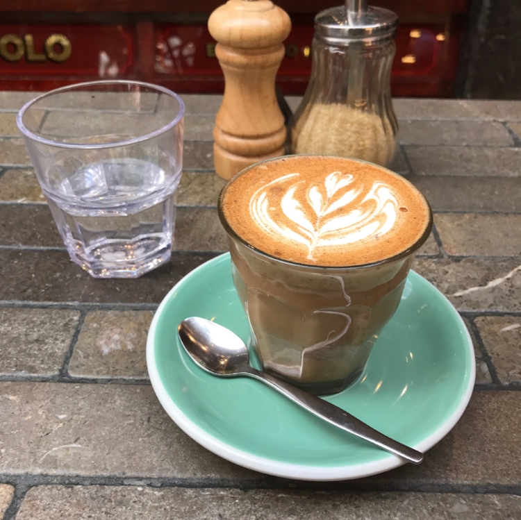 Coffee at Romolo in the Strand Arcade, Sydney.
