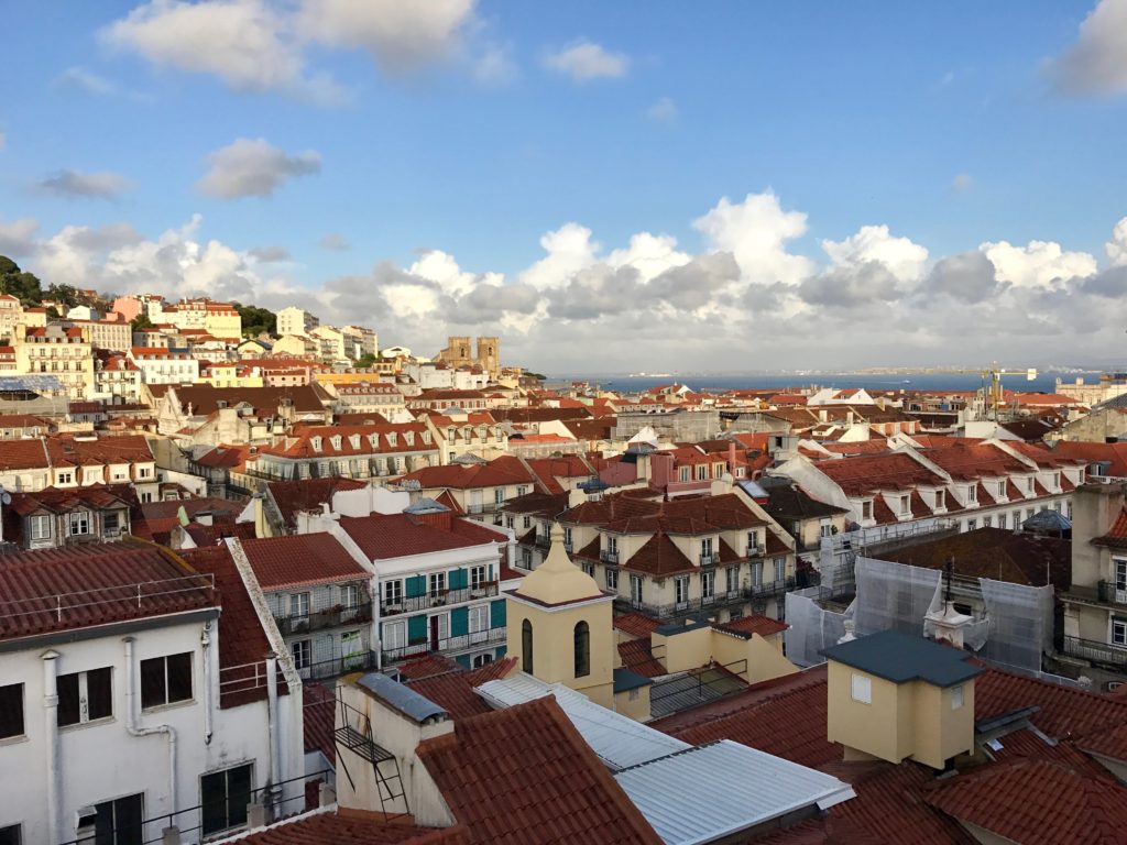 Looking over Alfama from Hotel do Chiado's rooftop bar.